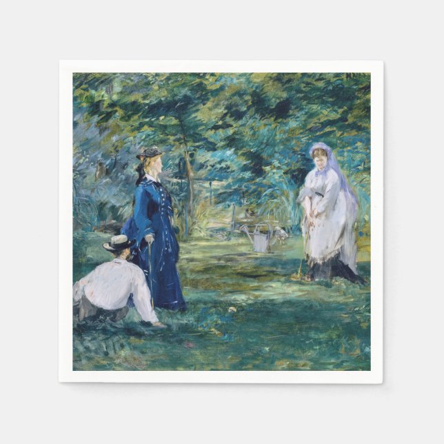 Guardanapo De Papel Edouard Manet - Uma Partida de Croquet (Frente)