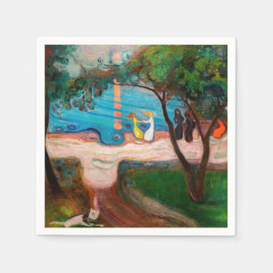 Guardanapo De Papel Edvard Munch - dança na praia