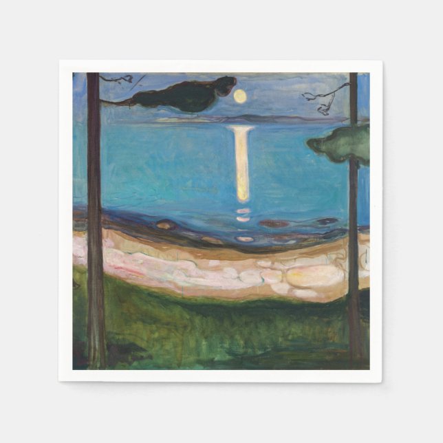 Guardanapo De Papel Edvard Munch - Lua (Frente)