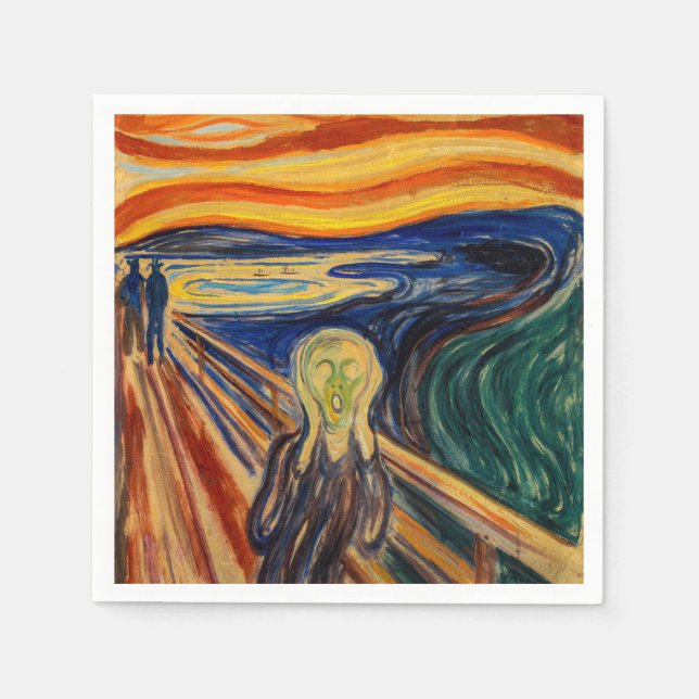 Guardanapo De Papel Edvard Munch - O Gritar 1910 (Frente)