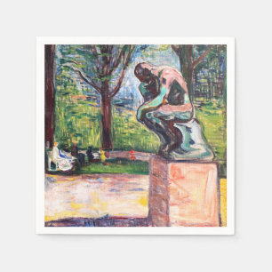 Guardanapo De Papel Edvard Munch - O Pensador de Rodin