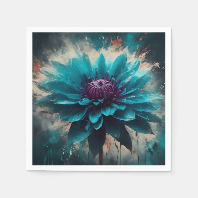 Guardanapo De Papel Eethal Blue Dahlia (Frente)