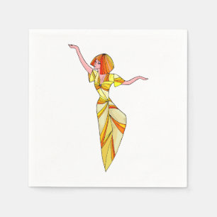 Guardanapo De Papel Egípcia Dancing Girl Napkins