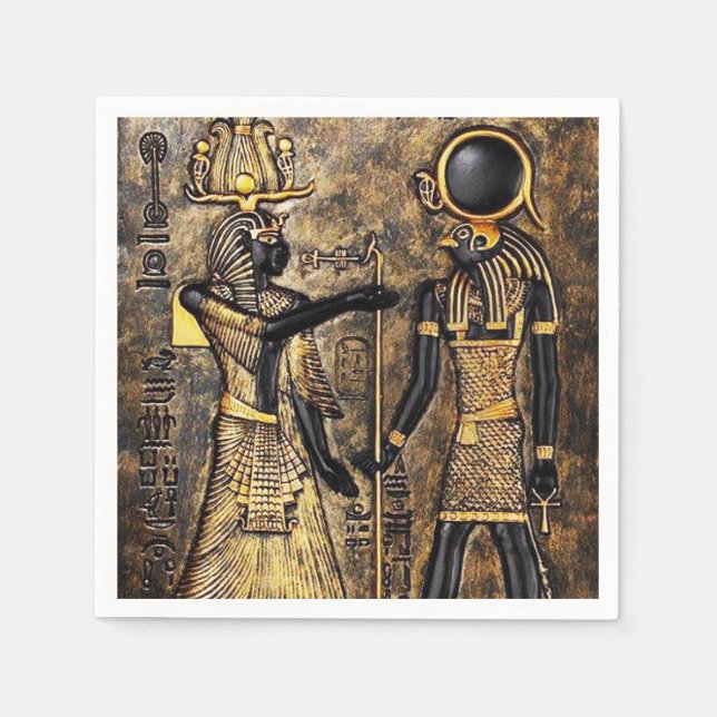 Guardanapo De Papel Egito pegou o papel do Rei Sol Nápoles (Frente)