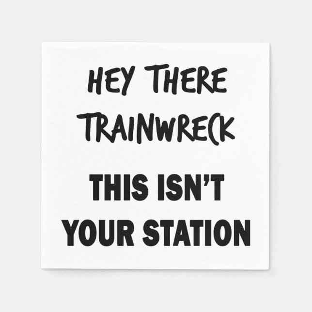 Guardanapo De Papel Ei, Trainwreck (Frente)