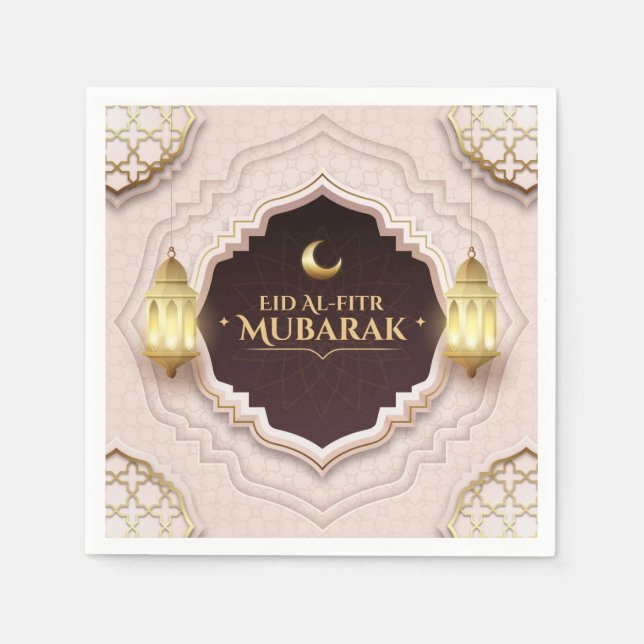 Guardanapo De Papel Eid Al-Fitr Mubarak (Frente)