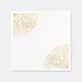 Guardanapo De Papel Eid Mubarak Ouro Mandala