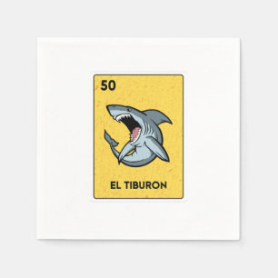 Guardanapo De Papel El Tiburon Mexicano Loteria Bingo Gamer Casino