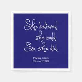 Guardanapo De Papel Ela Acreditava Que Podia Graduar Papel Napkins