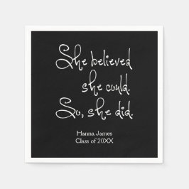 Guardanapo De Papel Ela Acreditava Que Podia Se Formar