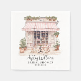 Guardanapo De Papel Ela Disse Oui Sim Chá de panela Francês Paris Café