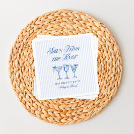 Guardanapo De Papel Ela é Casando costeira Elegante Desenhada