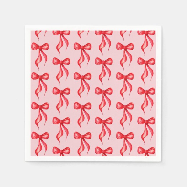 Guardanapo De Papel Ela é Casando de Arco Vermelho Rosa (Frente)