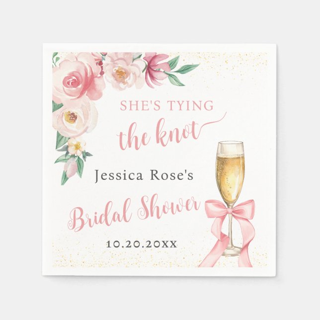 GUARDANAPO DE PAPEL ELA É CHÁ DE PANELA CASANDO (Frente)