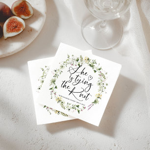 Guardanapo De Papel Ela É Chá de panela De casando