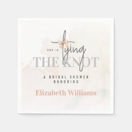 Guardanapo De Papel Ela É Uma Festa De Chá de panela De Rosa De Casand