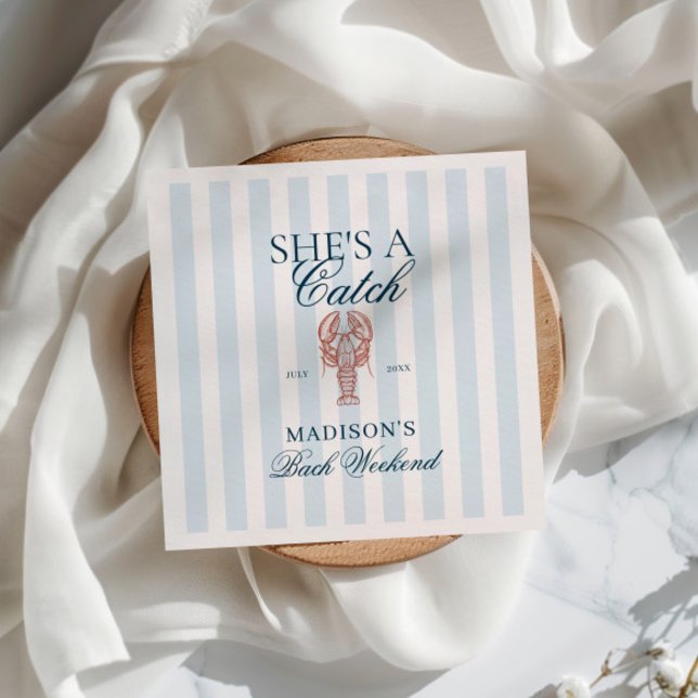 Guardanapo De Papel Ela é uma solteira de lagosta. (Criador carregado)