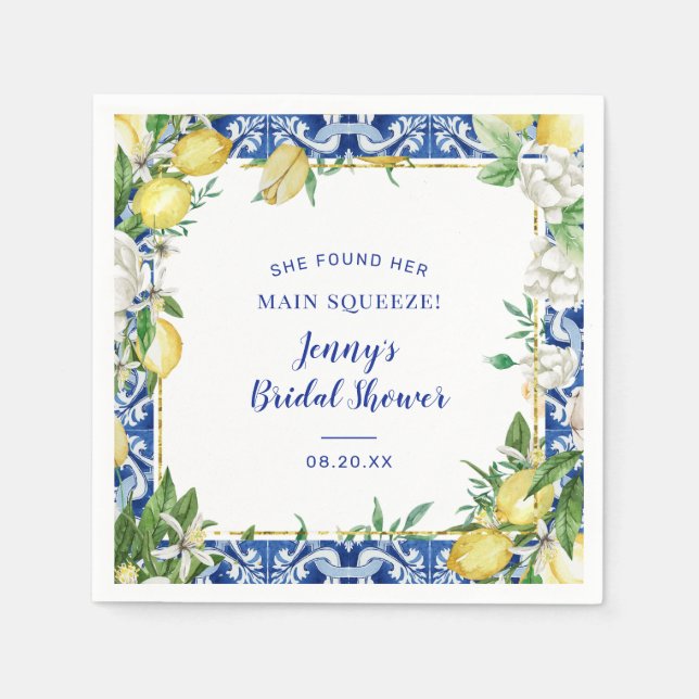 Guardanapo De Papel Ela Encontrou Seu Amor Bridal Showe (Frente)