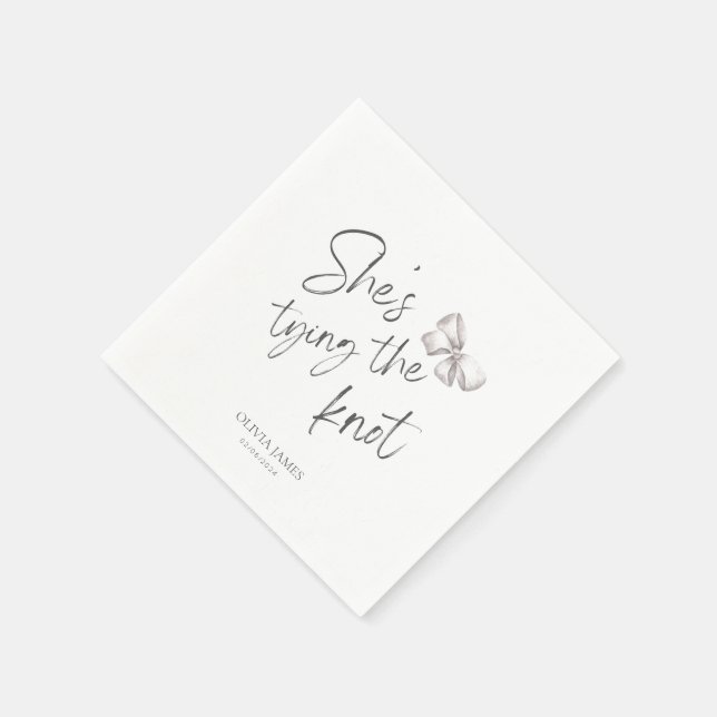 Guardanapo De Papel Ela está fazendo um chá de panela (Canto)