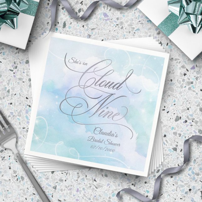 Guardanapo De Papel Ela está no Chá de panela Cloud Nine (Criador carregado)