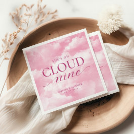 Guardanapo De Papel Ela está no Rosa Nove Nuvens Banho de Noiva