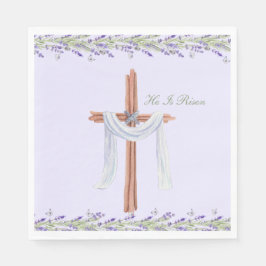 Guardanapo De Papel Ele É Risen Christian Páscoa Personalizado