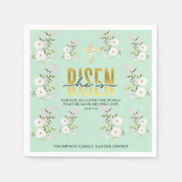 Guardanapo De Papel Ele Está Arriscado, Religioso, Citando A Páscoa