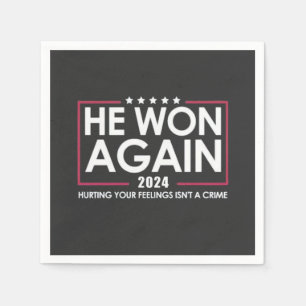 Guardanapo De Papel Ele Ganhou Novamente A Inaguração Trump 2024 2025