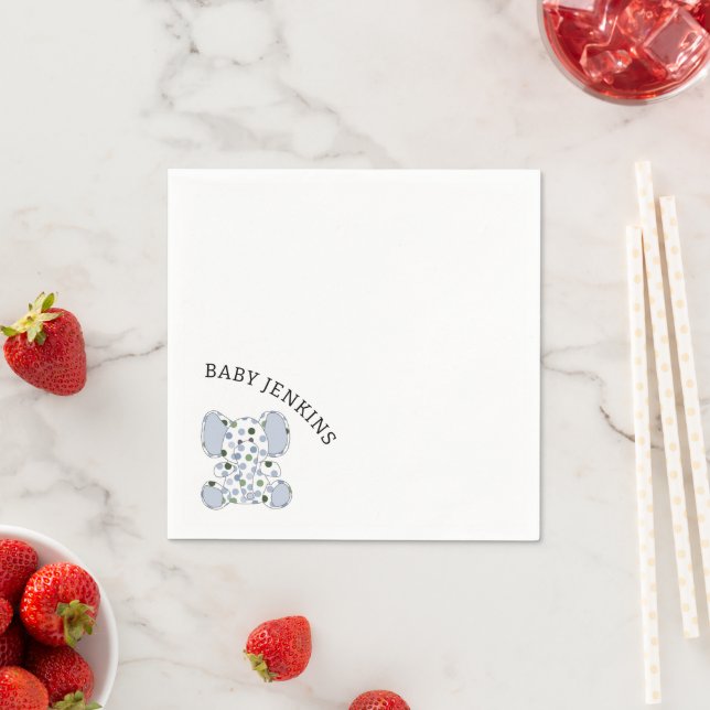 Guardanapo De Papel Elefante Azul (Insitu)