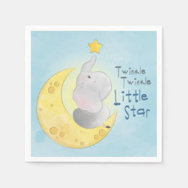 Guardanapo De Papel Elefante e Lua