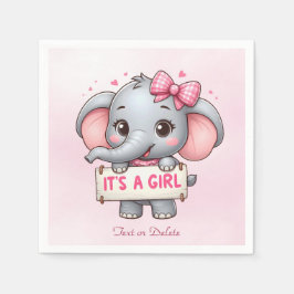 Guardanapo De Papel Elefante Rosa Napkins