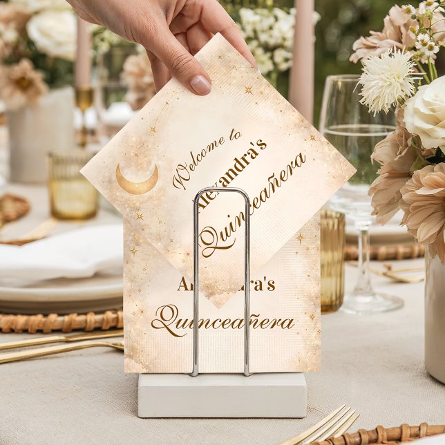 Guardanapo De Papel Elegância ao Luar Quinze Anos (Criador carregado)