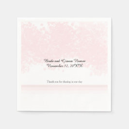 Guardanapo De Papel Elegância de Casamento Blush Rosa