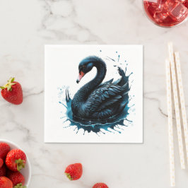 Guardanapo De Papel Elegância em movimento, o cisne negro