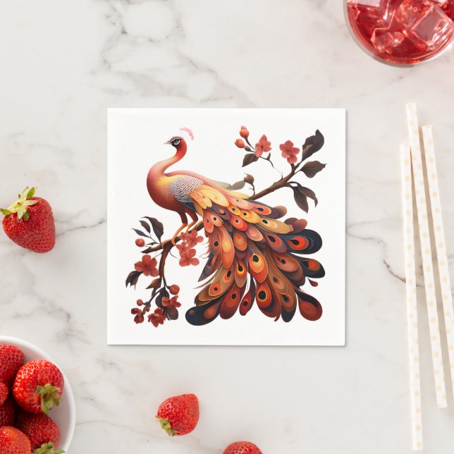 Guardanapo De Papel Elegância em penas (Insitu)