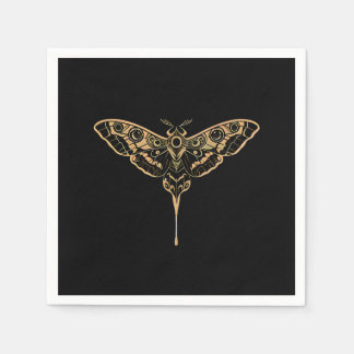 Guardanapo De Papel Elegância Escura - Noir & Dourado