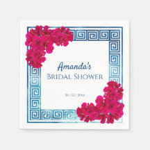 Elegância Grecian de Aquarela + Chá de panela rosa