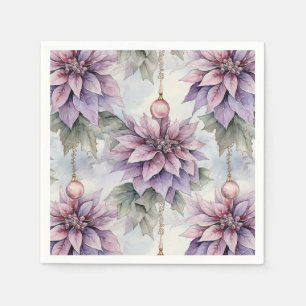 Guardanapo De Papel Elegância Roxa e Dourada