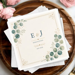 Guardanapo De Papel Elegant Blue Eucalyptus