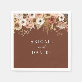 Guardanapo De Papel Elegant Bohemian Floral Wedding 