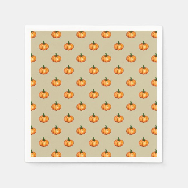 Guardanapo De Papel Elegant Classic Pumpkin Patterned (Frente)
