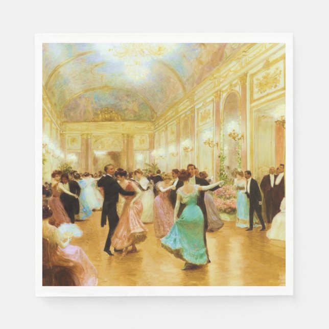 Guardanapo De Papel Elegant Evening (Dancing at the Palace Ball) (Frente)