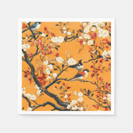 Guardanapo De Papel Elegant Fall Chinoiserie Paper Plate