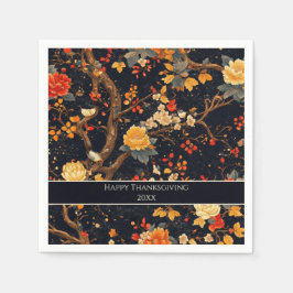 Guardanapo De Papel Elegant Fall Chinoiserie Paper Plate