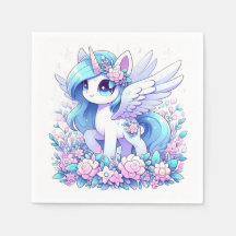 Elegant Fantasy Unicorn Chá de fraldas