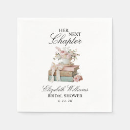 Guardanapo De Papel Elegant Floral Her Next Chapter Bridal Shower