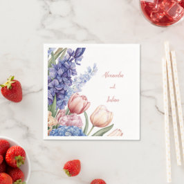 Guardanapo De Papel Elegant Floral Table Napkin