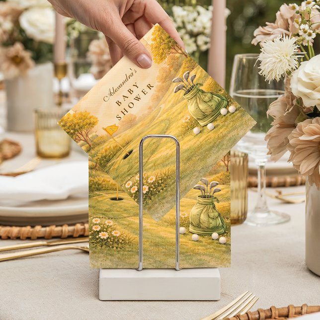 Guardanapo De Papel Elegant Golf Club Baby Shower (Criador carregado)
