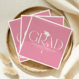 Guardanapo De Papel Elegant Graduation Tassel Pink
