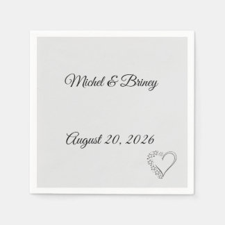 Guardanapo De Papel Elegant Minimalist Wedding Napkins